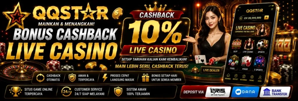 Cashback Live Casino 10%